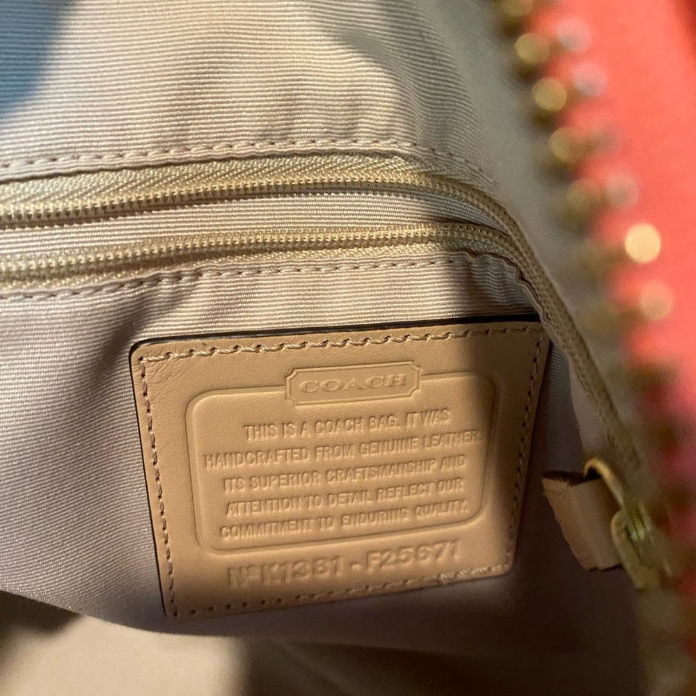 COACH Coral Dome Satchel Handbag - Picture 7 of 8
